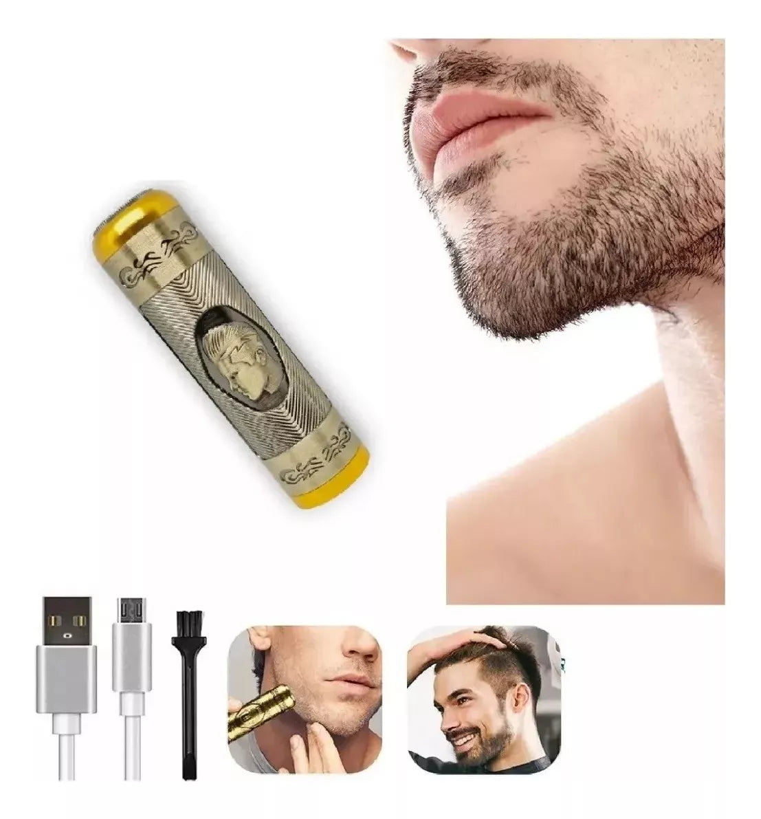 KIT MAQUINA DE AFEITAR RASURADORA 3 en 1