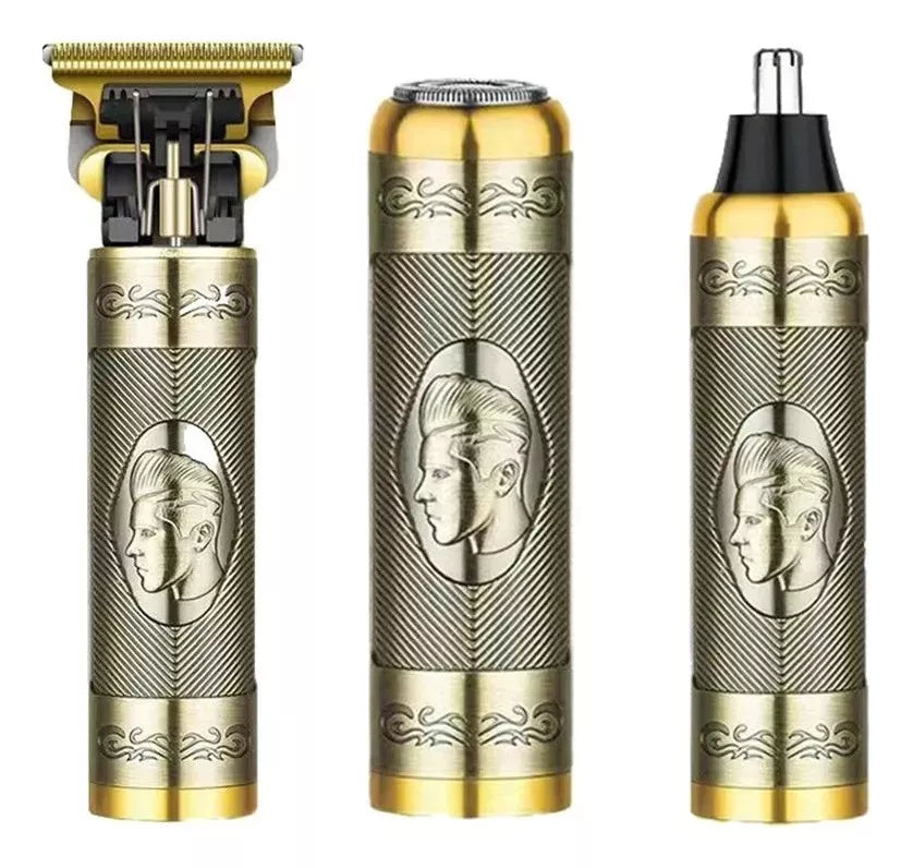 KIT MAQUINA DE AFEITAR RASURADORA 3 en 1