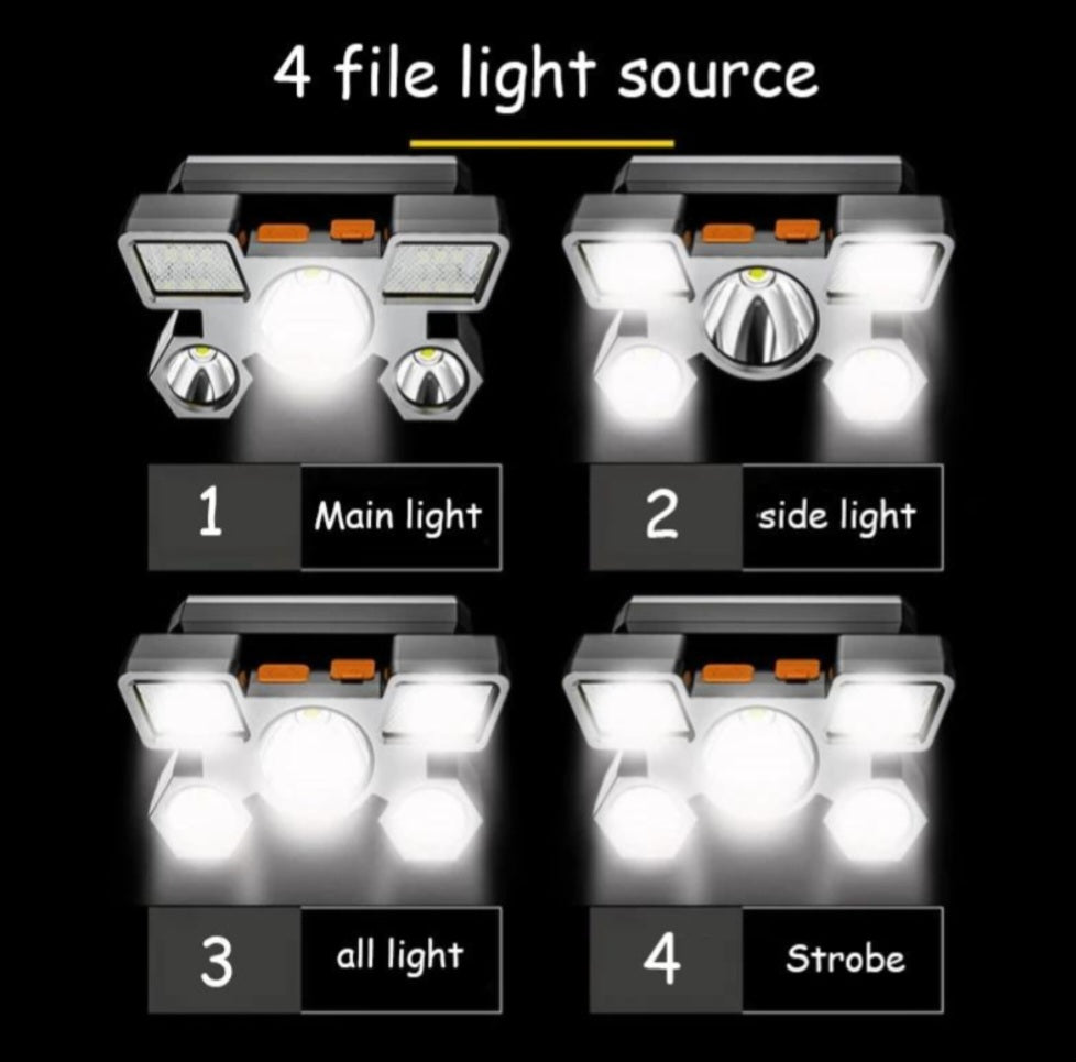 LINTERNA FRONTAL DE CABEZA 5 LEDS 27010