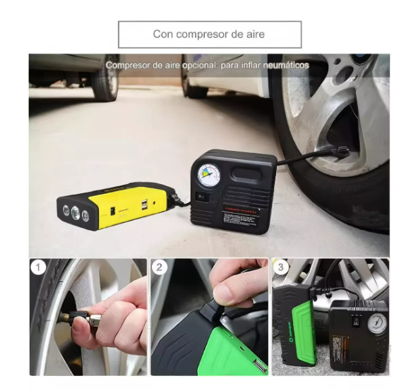 Set Partidor Auto y Moto Cargador Baterias